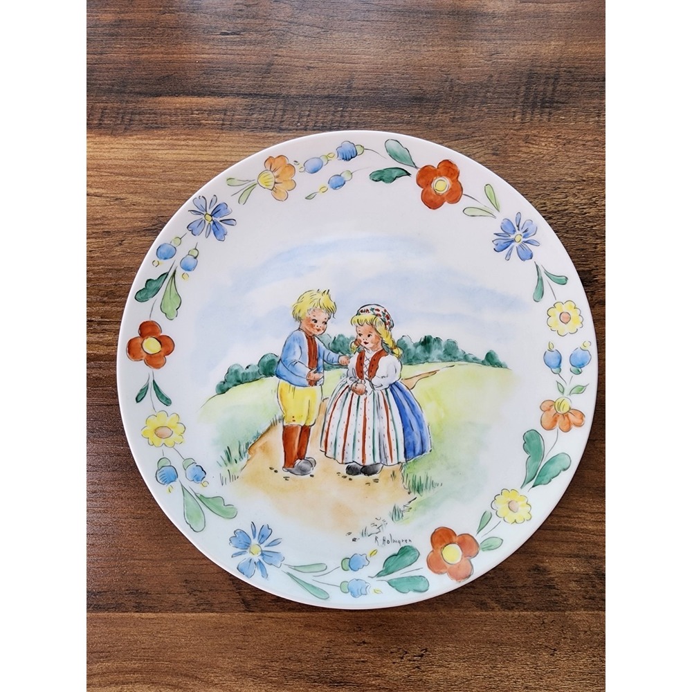 Hutschenreuther Selb Bavaria Dessert Plate 8" Hansel & Gretel Alpine Folk‎ Dress